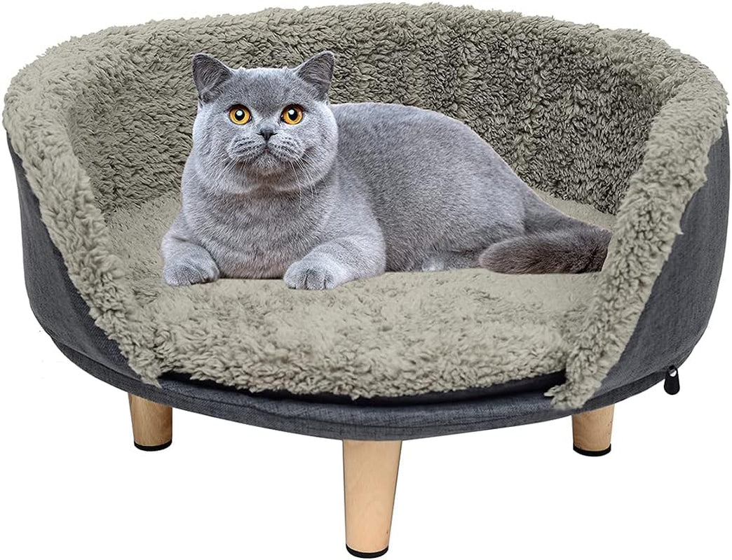 Cat Bed,Elevated Cat Bed Cat Sofa Elevated Pet Bed Pet Sofa Raised Cat Bed,Warm and Cozy Very Suitable for Kittens or Small Pet,Removable and Easy to Clean