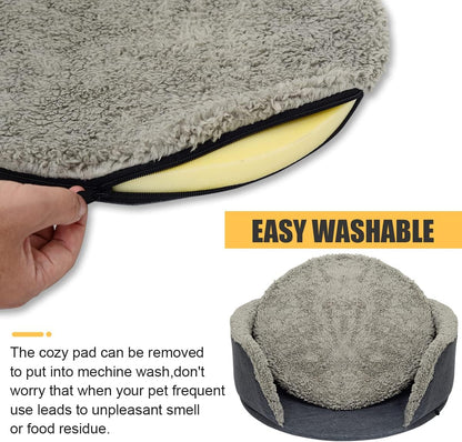 Cat Bed,Elevated Cat Bed Cat Sofa Elevated Pet Bed Pet Sofa Raised Cat Bed,Warm and Cozy Very Suitable for Kittens or Small Pet,Removable and Easy to Clean